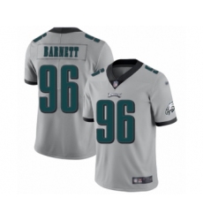 Men's Philadelphia Eagles #96 Derek Barnett Limited Silver Inverted Legend Football Jersey