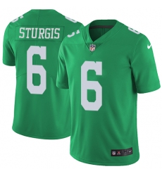 Youth Nike Philadelphia Eagles #6 Caleb Sturgis Limited Green Rush Vapor Untouchable NFL Jersey