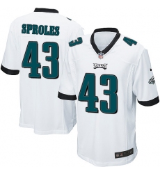 Men's Nike Philadelphia Eagles #43 Darren Sproles Game White NFL Jersey