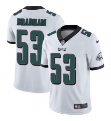Men's Nike Philadelphia Eagles #53 Nigel Bradham White Vapor Untouchable Limited Player NFL Jersey