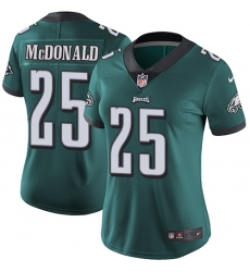 Women's Nike Philadelphia Eagles #25 Tommy McDonald Midnight Green Team Color Vapor Untouchable Limited Player NFL Jersey