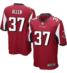 Men's Nike Atlanta Falcons #37 Ricardo Allen Game Red Team Color NFL Jersey