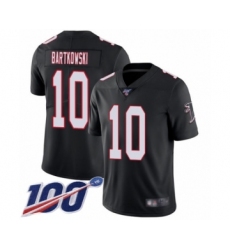 Men's Atlanta Falcons #10 Steve Bartkowski Black Alternate Vapor Untouchable Limited Player 100th Season Football Jersey