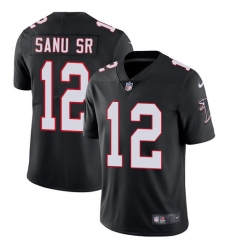 Youth Nike Atlanta Falcons #12 Mohamed Sanu Black Alternate Vapor Untouchable Limited Player NFL Jersey