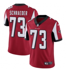 Youth Nike Atlanta Falcons #73 Ryan Schraeder Red Team Color Vapor Untouchable Limited Player NFL Jersey