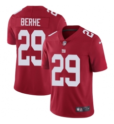 Youth Nike New York Giants #29 Nat Berhe Red Alternate Vapor Untouchable Limited Player NFL Jersey