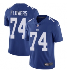 Youth Nike New York Giants #74 Ereck Flowers Royal Blue Team Color Vapor Untouchable Limited Player NFL Jersey