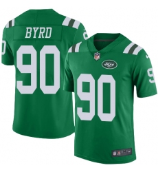 Youth Nike New York Jets #90 Dennis Byrd Limited Green Rush Vapor Untouchable NFL Jersey