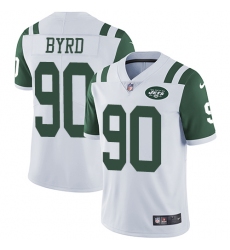 Youth Nike New York Jets #90 Dennis Byrd White Vapor Untouchable Limited Player NFL Jersey