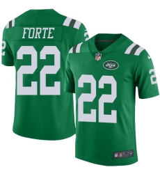 Youth Nike New York Jets #22 Matt Forte Limited Green Rush Vapor Untouchable NFL Jersey
