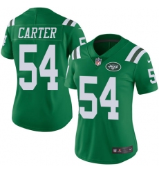 Women's Nike New York Jets #54 Bruce Carter Limited Green Rush Vapor Untouchable NFL Jersey