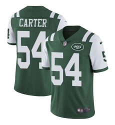 Youth Nike New York Jets #54 Bruce Carter Green Team Color Vapor Untouchable Limited Player NFL Jersey
