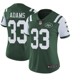 Women's Nike New York Jets #33 Jamal Adams Green Team Color Vapor Untouchable Limited Player NFL Jersey