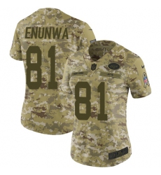 Women's Nike New York Jets #81 Quincy Enunwa Limited Camo 2018 Salute to Service NFL Jersey