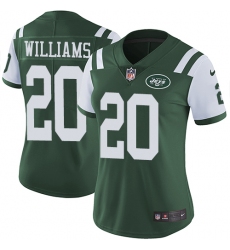 Women's Nike New York Jets #20 Marcus Williams Green Team Color Vapor Untouchable Limited Player NFL Jersey