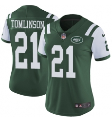 Women's Nike New York Jets #21 LaDainian Tomlinson Green Team Color Vapor Untouchable Limited Player NFL Jersey