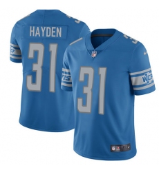 Youth Nike Detroit Lions #31 D.J. Hayden Limited Light Blue Team Color Vapor Untouchable NFL Jersey
