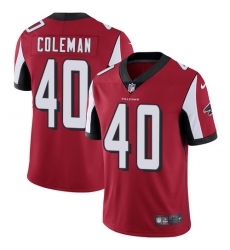 Youth Nike Atlanta Falcons #40 Derrick Coleman Red Team Color Vapor Untouchable Limited Player NFL Jersey