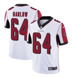 Men's Nike Atlanta Falcons #64 Sean Harlow White Vapor Untouchable Limited Player NFL Jersey