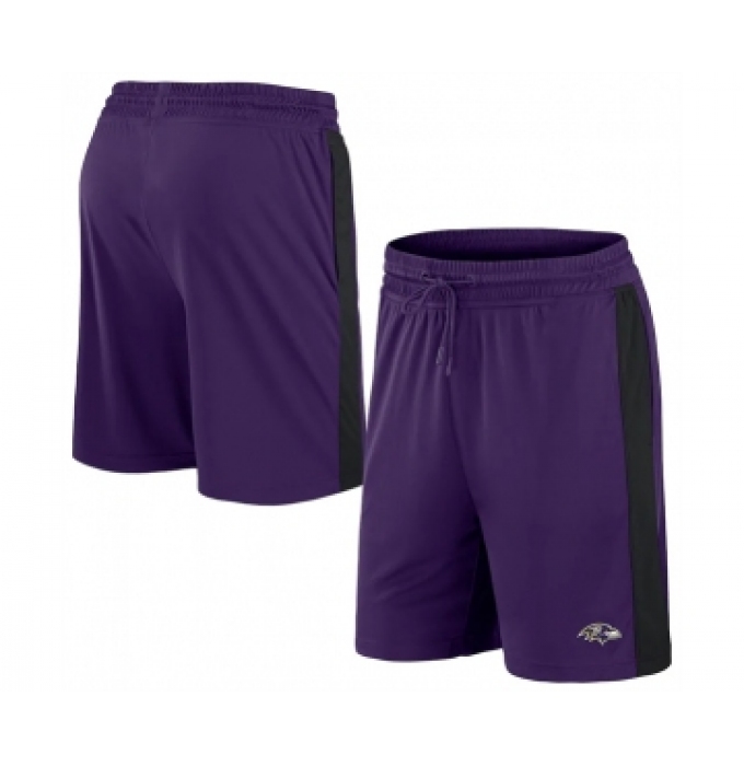 Men's Baltimore Ravens Purple Performance Shorts