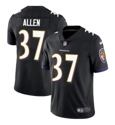 Men's Nike Baltimore Ravens #37 Javorius Allen Black Alternate Vapor Untouchable Limited Player NFL Jersey
