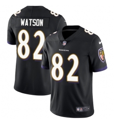 Men's Nike Baltimore Ravens #82 Benjamin Watson Black Alternate Vapor Untouchable Limited Player NFL Jersey