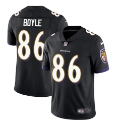 Youth Nike Baltimore Ravens #86 Nick Boyle Black Alternate Vapor Untouchable Limited Player NFL Jersey