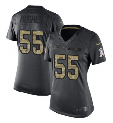 Women's Nike Buffalo Bills #55 Jerry Hughes Limited Black 2016 Salute to Service NFL Jersey