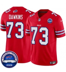 Men's Buffalo Bills #73 Dion Dawkins Red F.U.S.E. 2026 Inaugural Season at Highmark Stadium Football Stitched Jersey