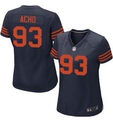 Women's Nike Chicago Bears #93 Sam Acho Game Navy Blue Alternate NFL Jersey