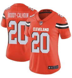 Women's Nike Cleveland Browns #20 Briean Boddy-Calhoun Orange Alternate Vapor Untouchable Limited Player NFL Jersey