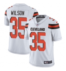 Youth Nike Cleveland Browns #35 Howard Wilson White Vapor Untouchable Limited Player NFL Jersey