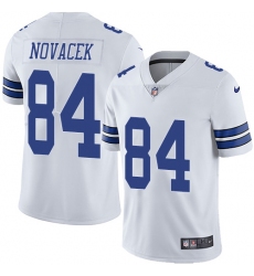 Men's Nike Dallas Cowboys #84 Jay Novacek White Vapor Untouchable Limited Player NFL Jersey