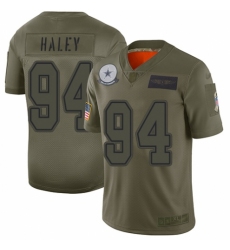 Youth Dallas Cowboys #94 Charles Haley Limited Camo 2019 Salute to Service Football Jersey