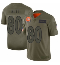 Women's Denver Broncos #80 Jake Butt Limited Camo 2019 Salute to Service Football Jersey