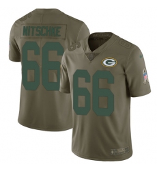 Men's Nike Green Bay Packers #66 Ray Nitschke Limited Olive 2017 Salute to Service NFL Jersey