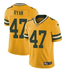 Men's Nike Green Bay Packers #47 Jake Ryan Limited Gold Rush Vapor Untouchable NFL Jersey