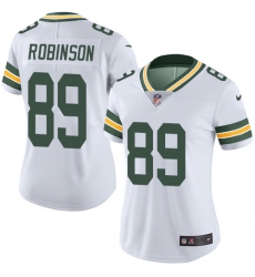 Women's Nike Green Bay Packers #89 Dave Robinson White Vapor Untouchable Limited Player NFL Jersey