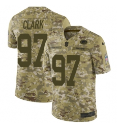 Men's Nike Green Bay Packers #97 Kenny Clark Limited Camo 2018 Salute to Service NFL Jersey