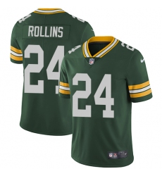 Youth Nike Green Bay Packers #24 Quinten Rollins Green Team Color Vapor Untouchable Limited Player NFL Jersey