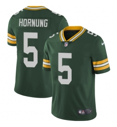 Youth Nike Green Bay Packers #5 Paul Hornung Green Team Color Vapor Untouchable Limited Player NFL Jersey