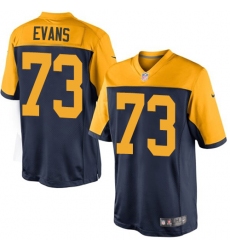 Youth Nike Green Bay Packers #73 Jahri Evans Limited Navy Blue Alternate NFL Jersey