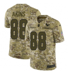 Men's Nike Houston Texans #90 Jadeveon Clowney Limited Camo 2018 Salute to Service NFL Jersey
