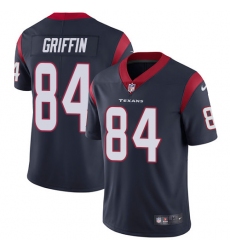 Men's Nike Houston Texans #84 Ryan Griffin Limited Navy Blue Team Color Vapor Untouchable NFL Jersey