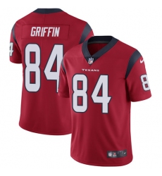 Men's Nike Houston Texans #84 Ryan Griffin Limited Red Alternate Vapor Untouchable NFL Jersey