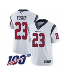Men's Houston Texans #23 Arian Foster White Vapor Untouchable Limited Player 100th Season Football Jersey