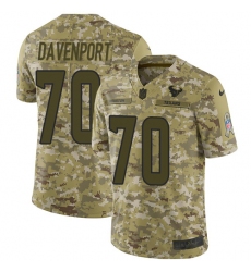 Youth Nike Houston Texans #70 Julien Davenport Limited Camo 2018 Salute to Service NFL Jersey