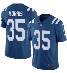 Youth Nike Indianapolis Colts #35 Darryl Morris Royal Blue Team Color Vapor Untouchable Limited Player NFL Jersey