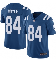 Youth Nike Indianapolis Colts #84 Jack Doyle Royal Blue Team Color Vapor Untouchable Limited Player NFL Jersey