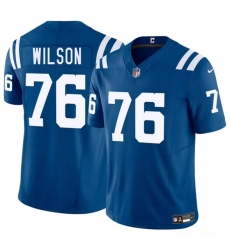 Men's Indianapolis Colts #76 Jack Wilson Blue 2025 F.U.S.E. Vapor Limited Football Stitched Jersey